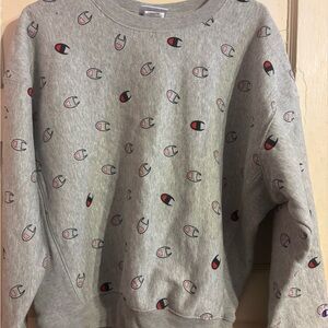 Champion Light Gray Reverse Weave Sweatshirt